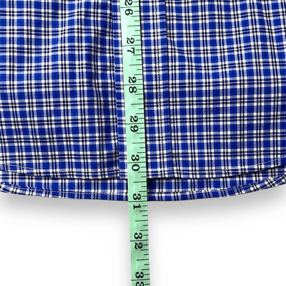 Lauren Ralph Lauren Shirt Mens 16 Blue Classic Fit Plaid Long Sleeve Button Down - Picture 8 of 8